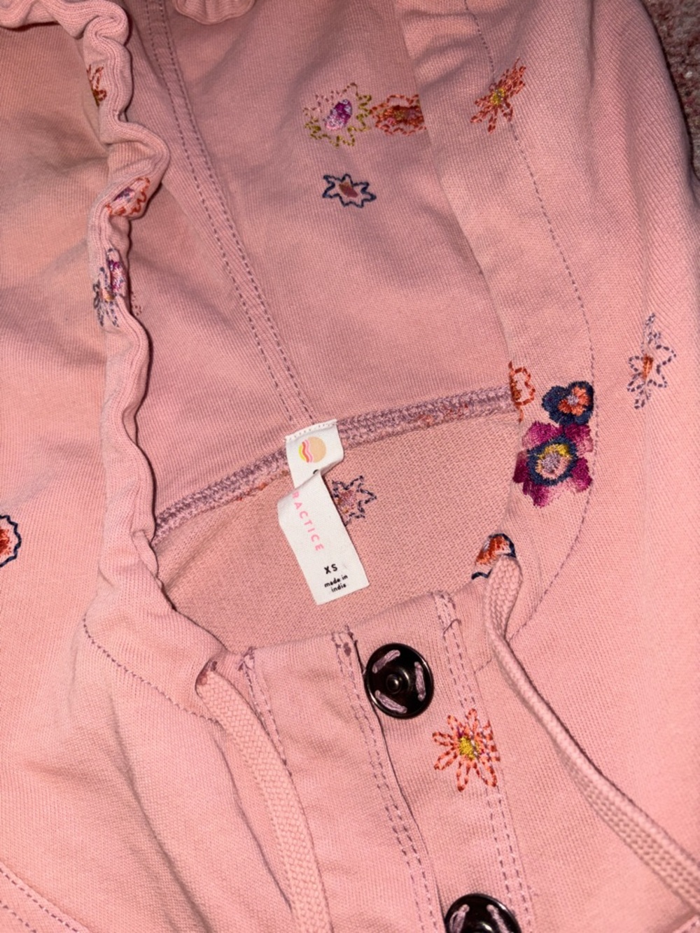 Daily Practice Cropped Hoodie size XS - Picture 3 of 6